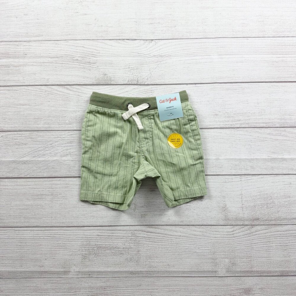 Cat & Jack Toddler Shorts Stripe Pull-On Drawstring Shorts NWT 2T